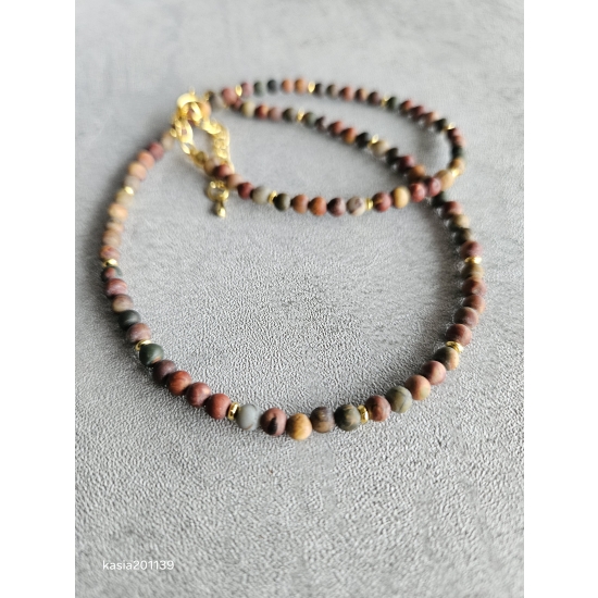 Naszyjnik z kamieni jaspisu